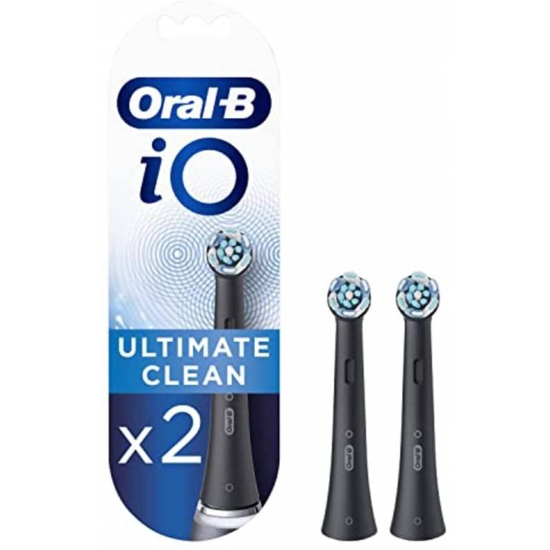Oralb iO Ultimate Clean Testine di Ricambio Black 2 Pezzi