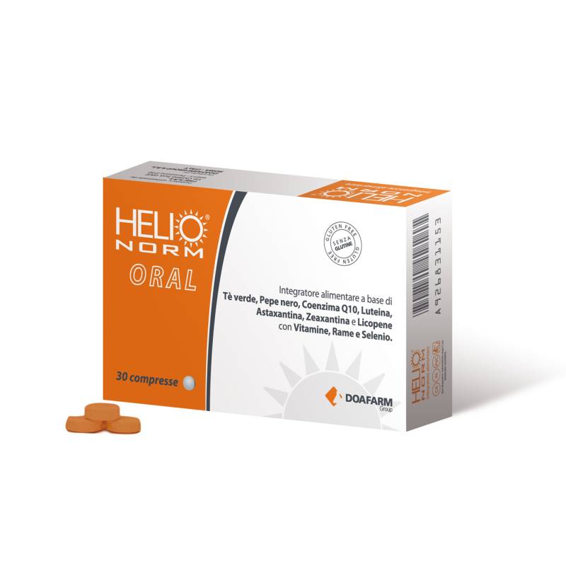 Helionorm Oral Integratore per la Protezione dal Sole di Pelle e Occhi 30 compresse