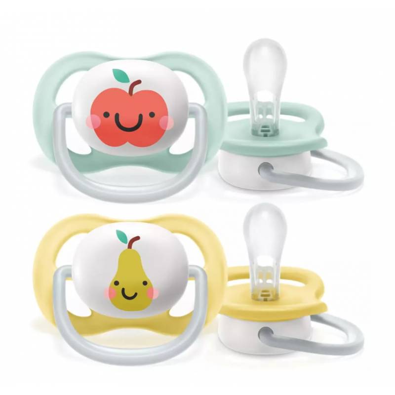 Avent Succhietto Ultra Air Collection Fruit 0-6 Mesi 2 Pezzi