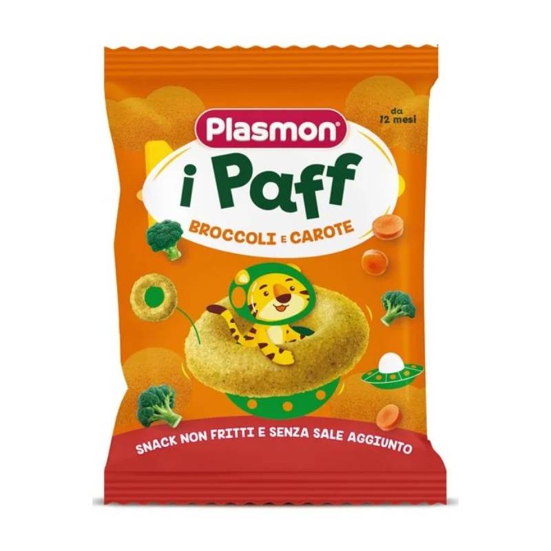 Plasmon i Paff Anellini Carota e Broccoli Snack per Bambini 15 g
