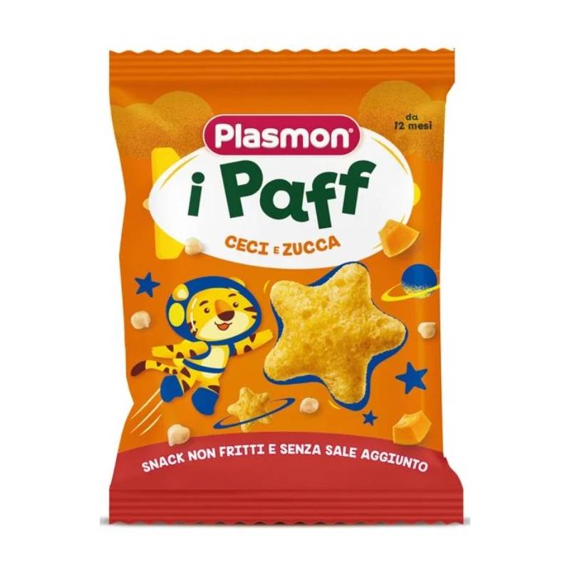 Plasmon i Paff Stelline Ceci e Zucca Snack per Bambini 15 g