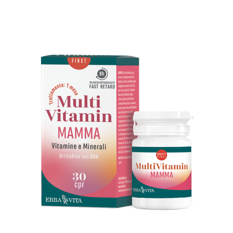 Erba Vita Multi Vitamin Mamma Integratore per Gravidanza ed Allattamento 30 Compresse