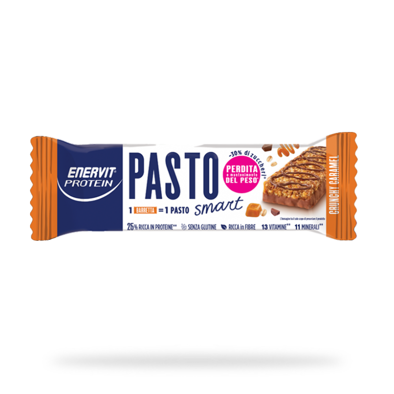 Enervit Protein Crunchy Caramel Pasto Sostitutivo Barretta 55 G
