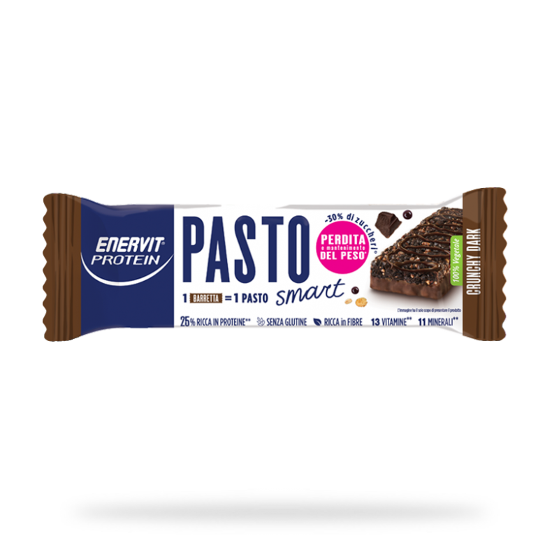 Enervit Protein Crunchy Dark Pasto Sostitutivo Barretta 55 G