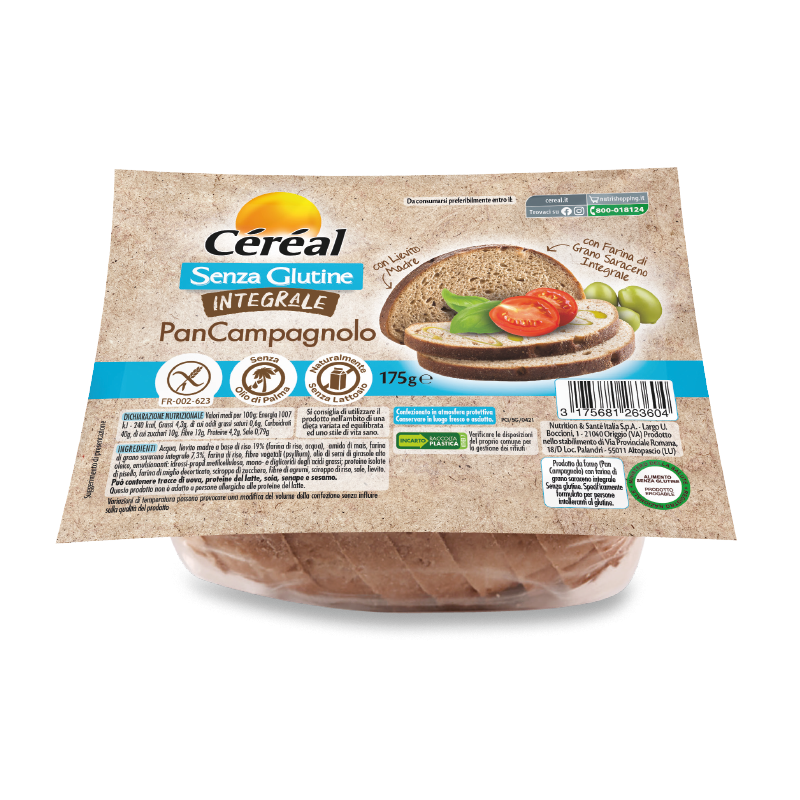 Cereal Senza Glutine Pan Campagnolo Integrale 175 g