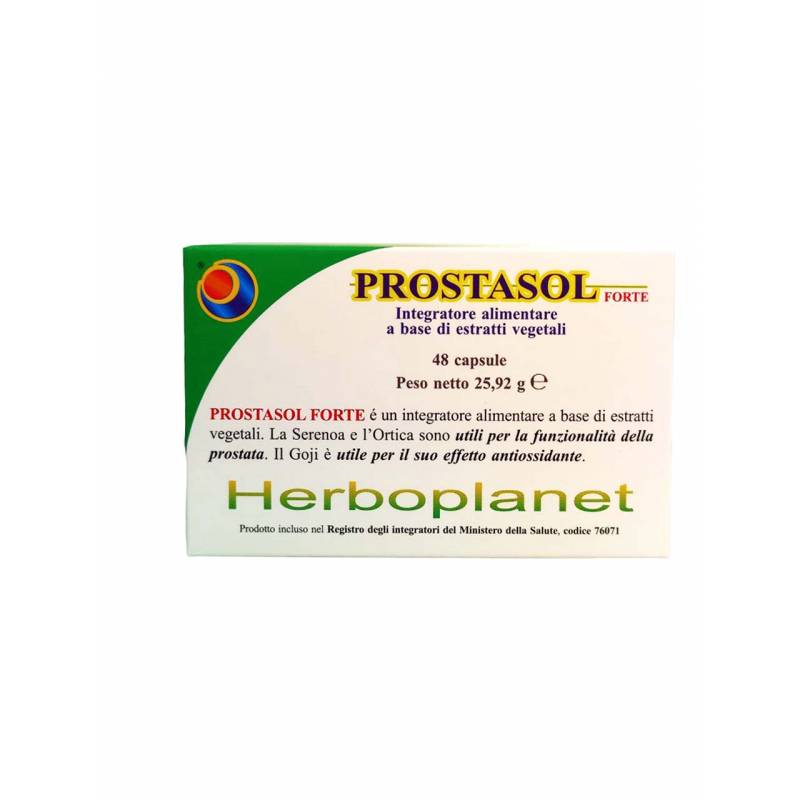 Herboplanet Prostasol Forte Integratore Naturale per Prostata e Vie Urinarie 48 capsule