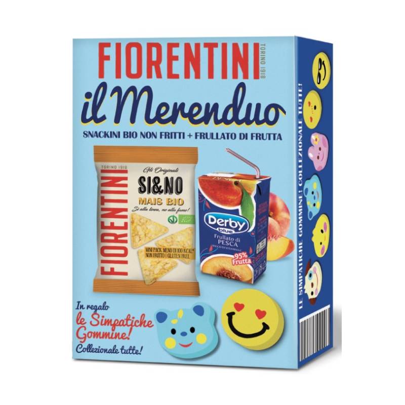 Fiorentini Merenduo Bio Si&No Di Mais 20 g + Frullato Di Frutta 125 ml + Omaggio