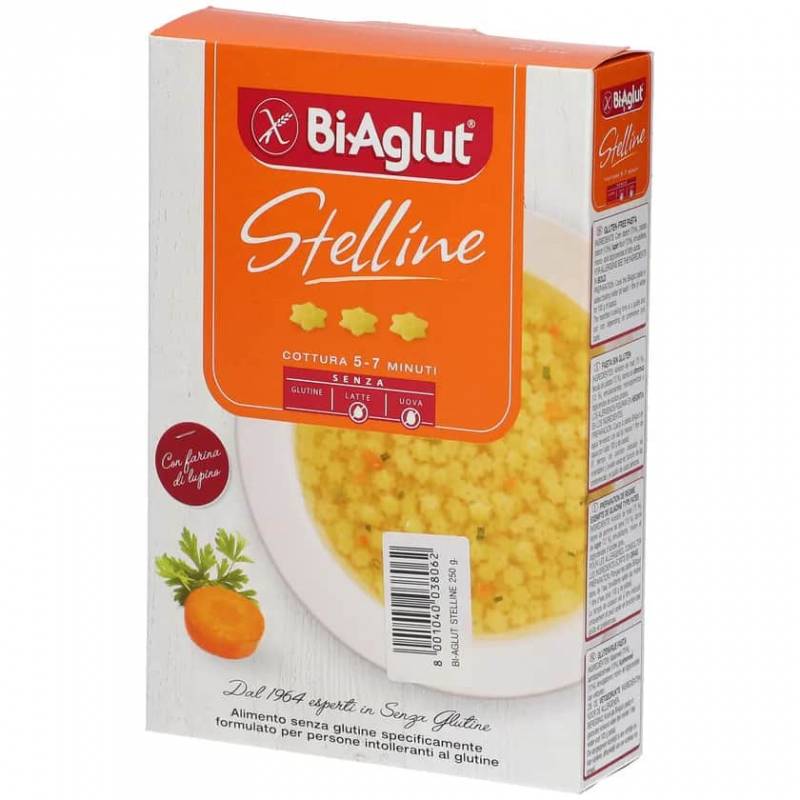 Biaglut Stelline Pastina senza glutine per minestre e zuppe 250 g