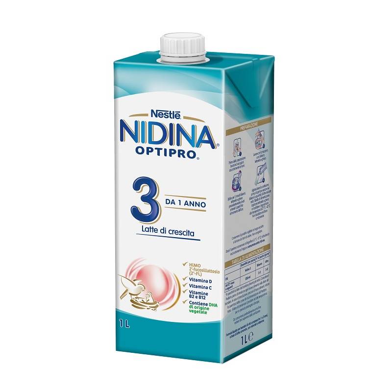Latte Nidina Optipro 3 Liquido 6x1 Litro NESTLÈ - 12471532