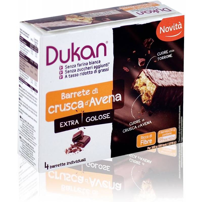 Dukan Barrette Crusca e Avena Gourmand Barrette Dietetiche 4 pezzi